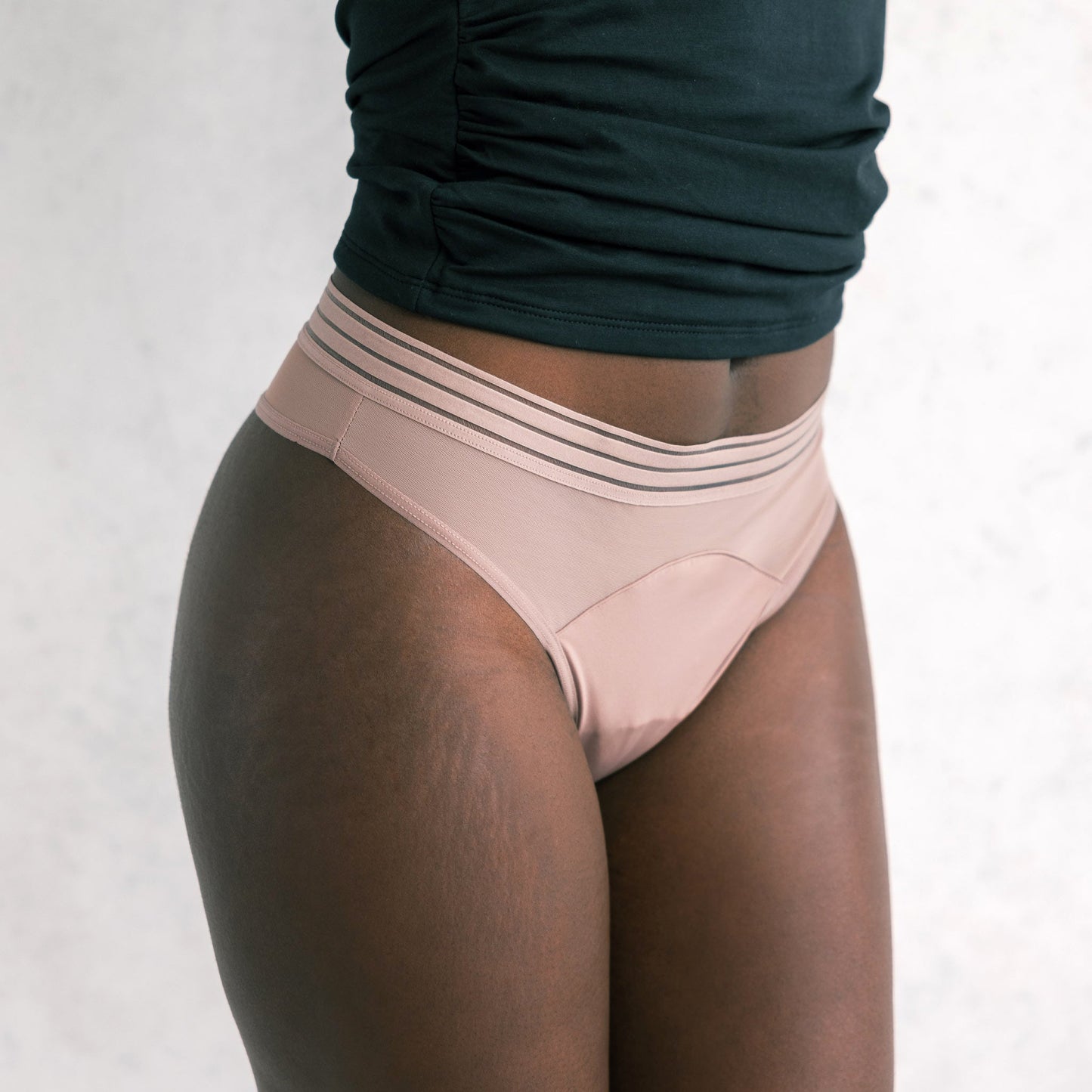 Saalt Wear Leakproof Mesh Thong - Light