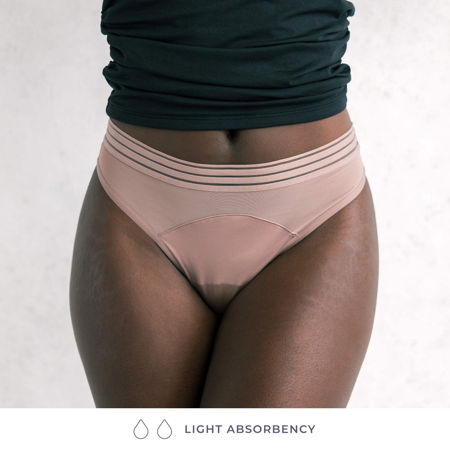 Saalt Wear Leakproof Mesh Thong - Light