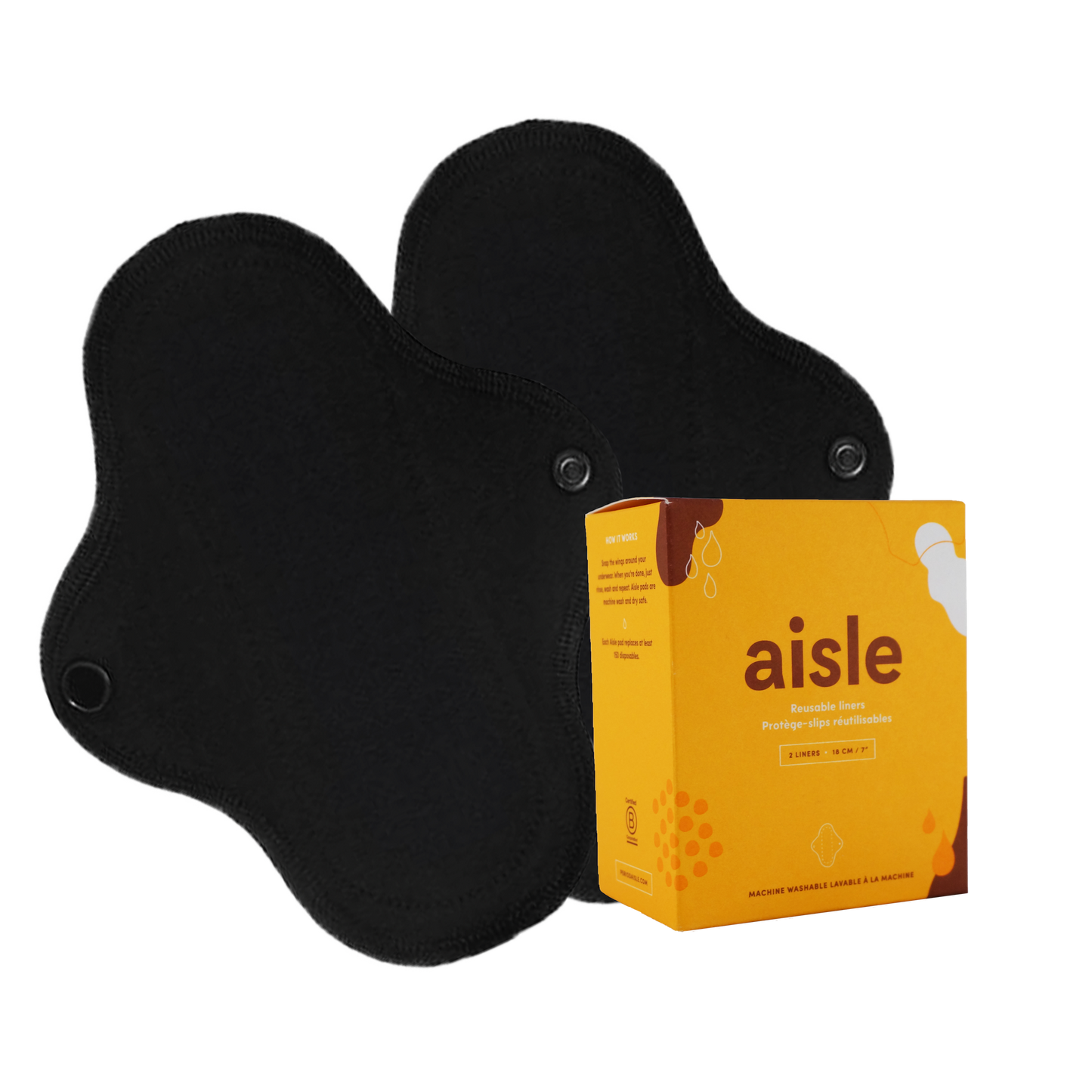 Aisle reusable cloth liners 2 pack