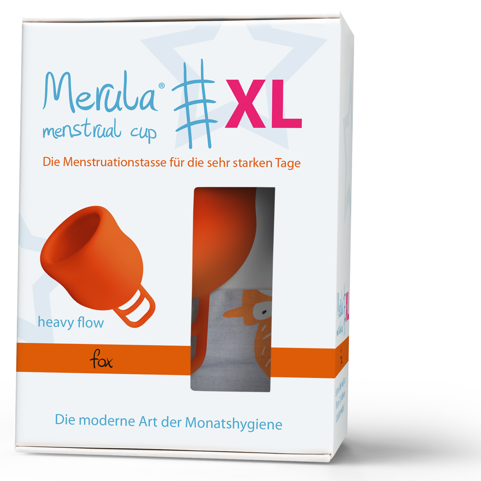Merula XL Fox orange menstrual cup