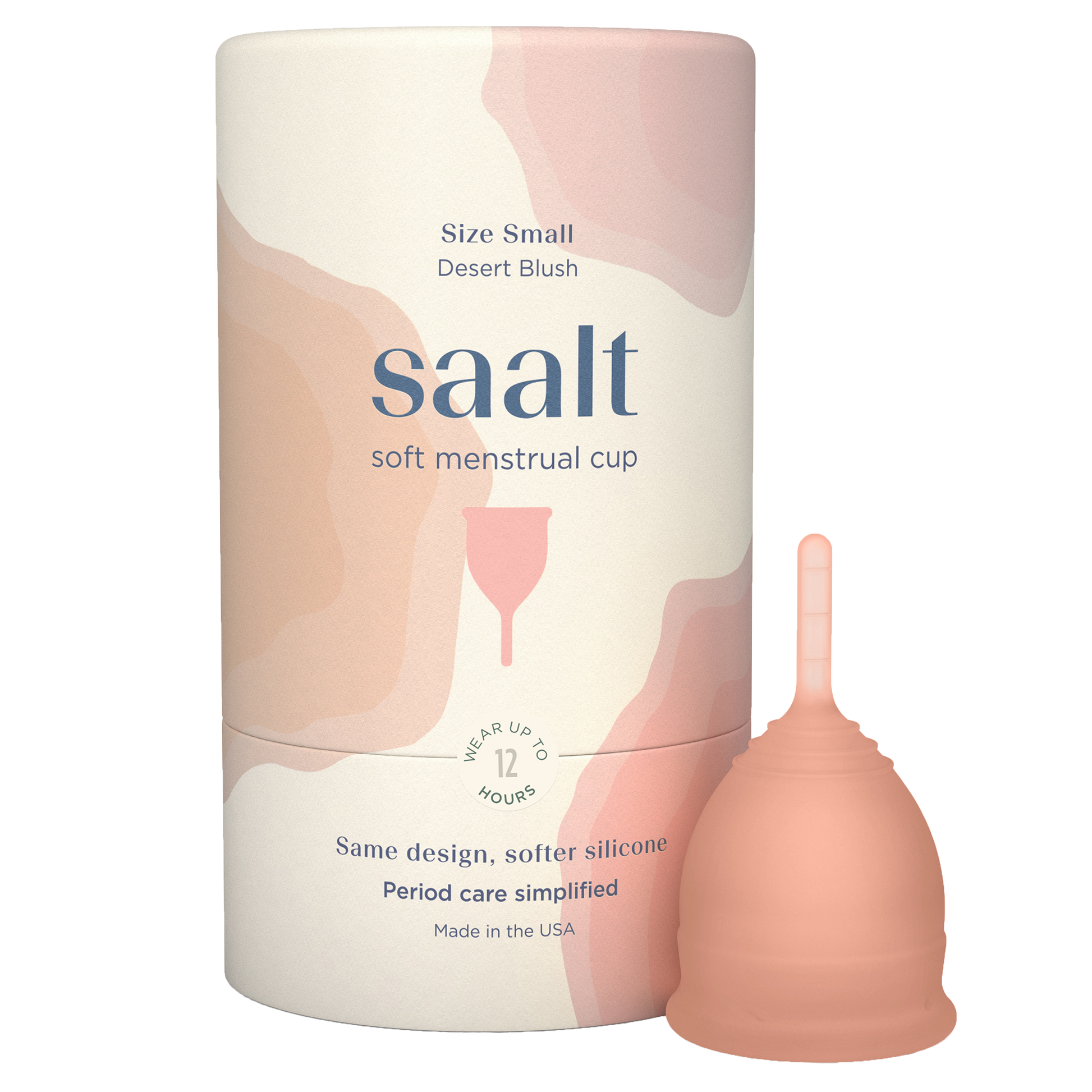 Saalt Soft menstrual cup best period cup Desert Blush Small
