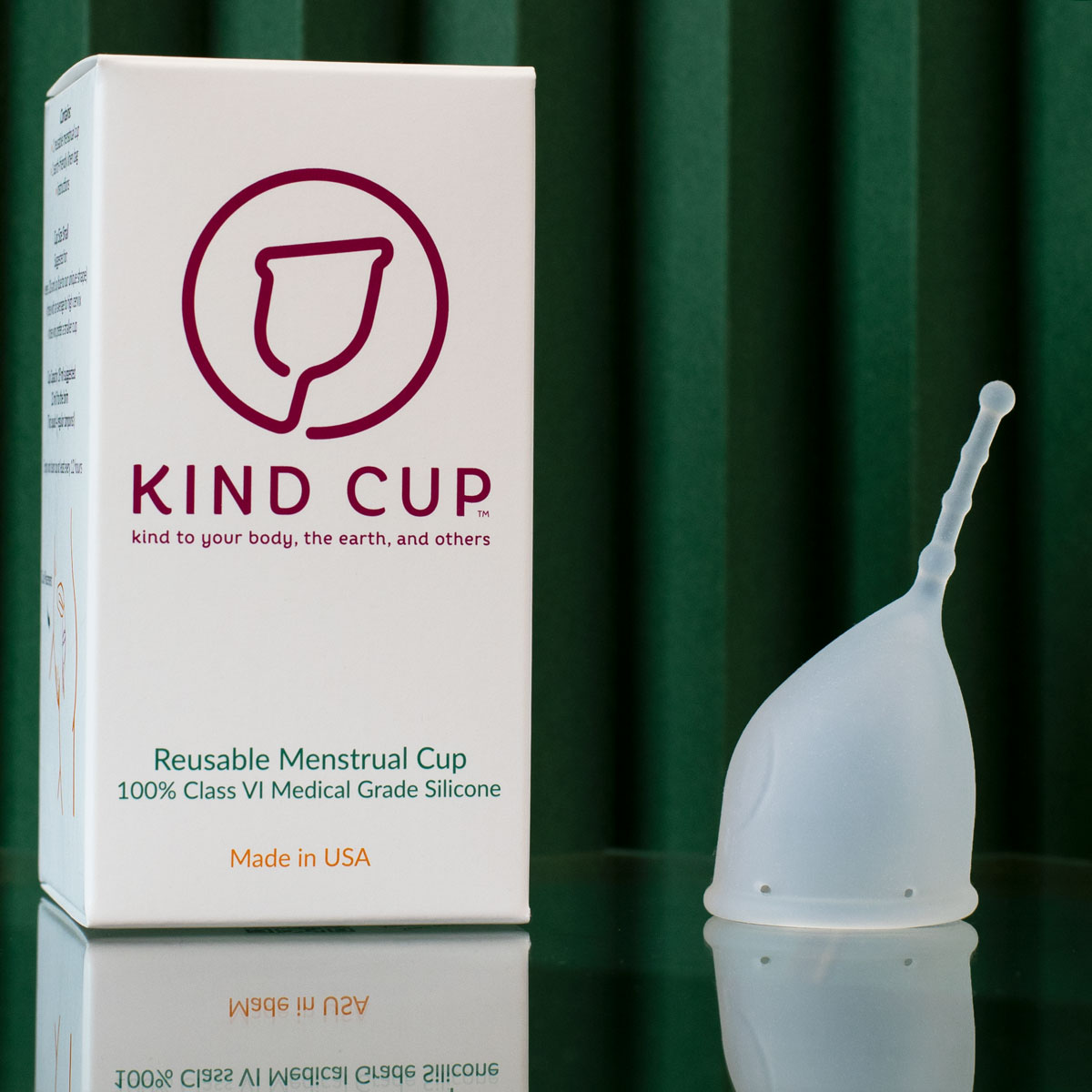 KIND Cup small ergonomic menstrual cup packaging clear