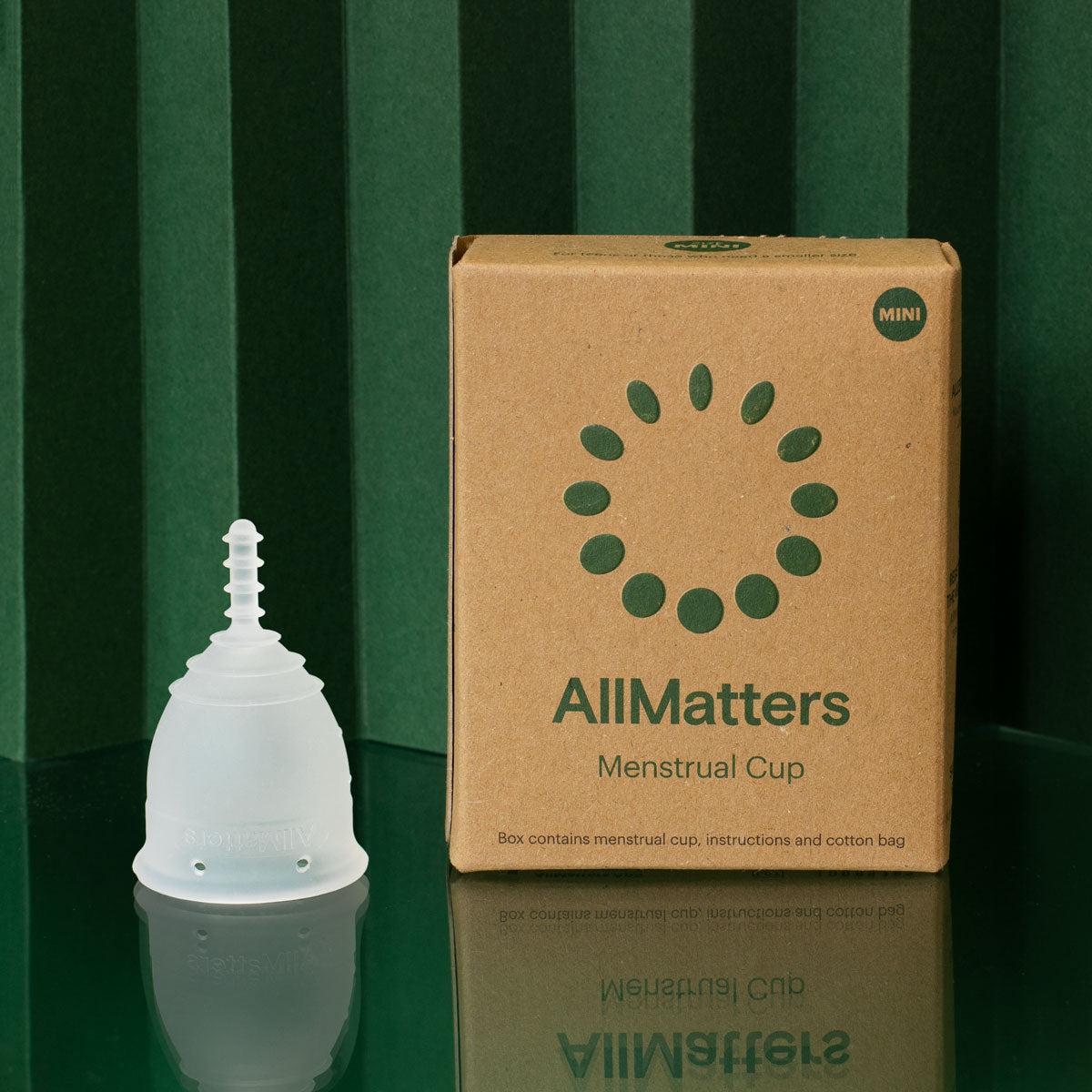 AllMatters mini teen cup with packaging