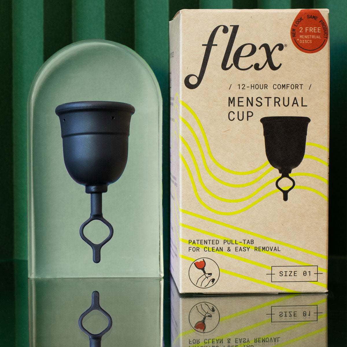 Flex Cup  Easy to Remove Menstrual Cup –