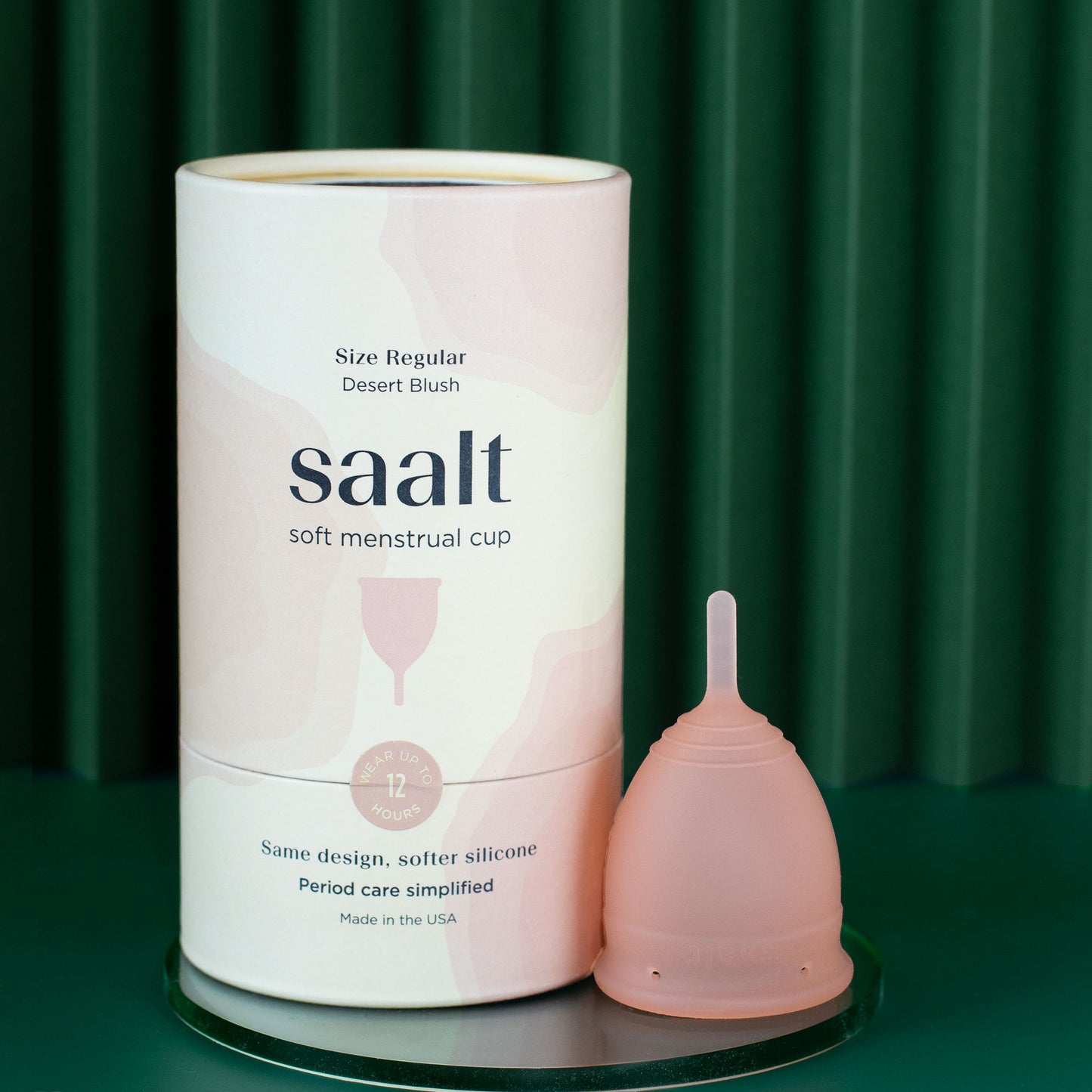 Saalt Soft regular desert blush packaging