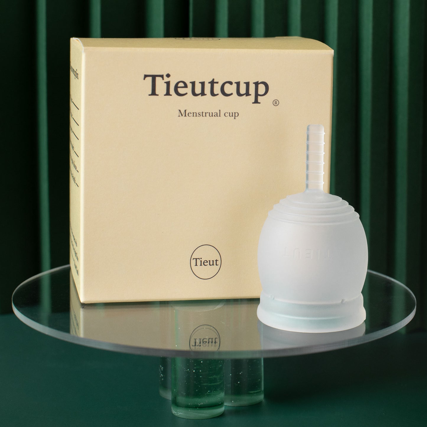Tieutcup high capacity menstrual cup for heavy flow in small