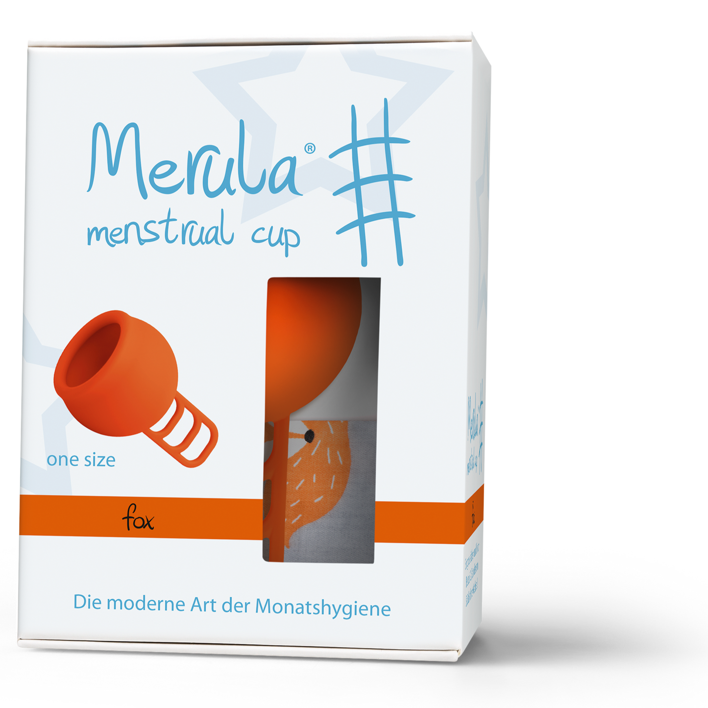 Merula Cup menstrual cup Fox orange
