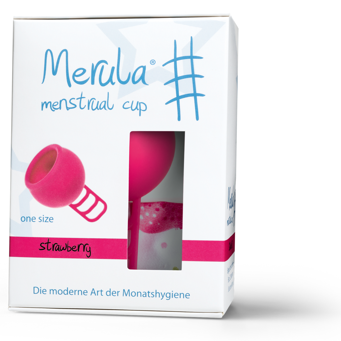 Merula menstrual cup strawberry pink